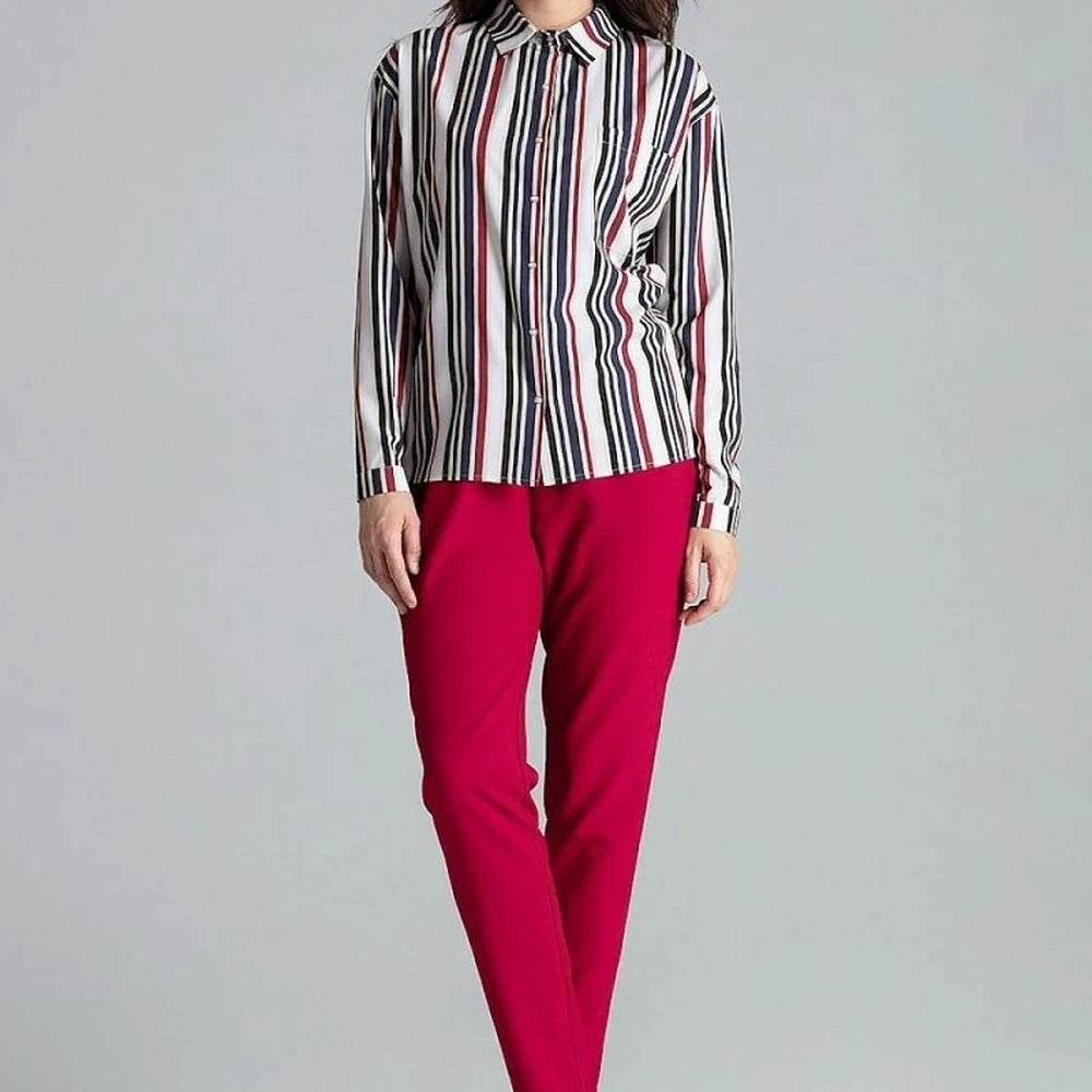 Long Sleeve Button-Up Shirt with Pocket
