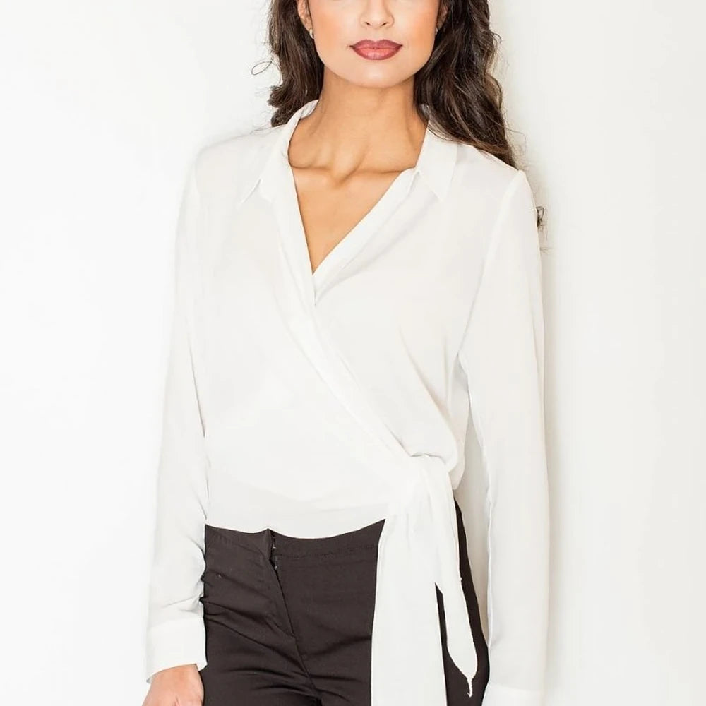 Elegant Tie-Waist Blouse for Women