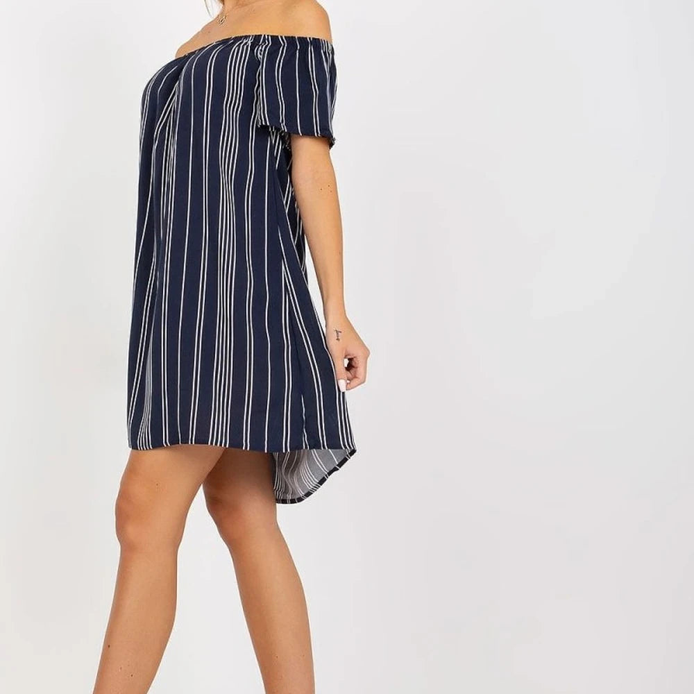 Summer Day Dress with Spanish Neckline