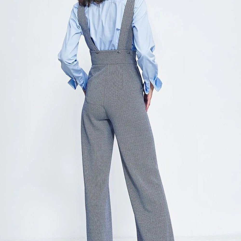 High-Waisted Jumpsuit with Wide Legs