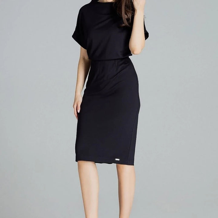 Midi Dress with Waistband