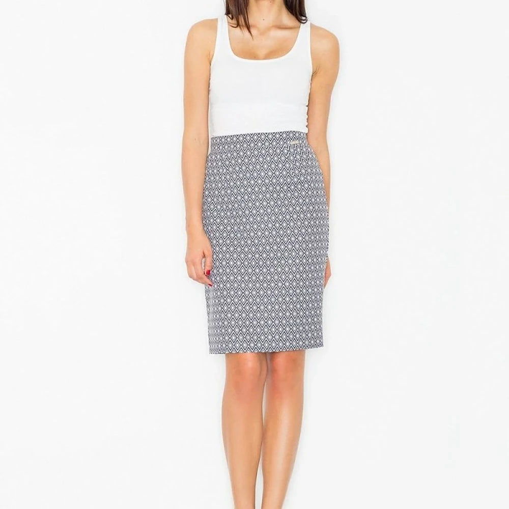 Elegant Pencil Skirt with Interesting Pattern