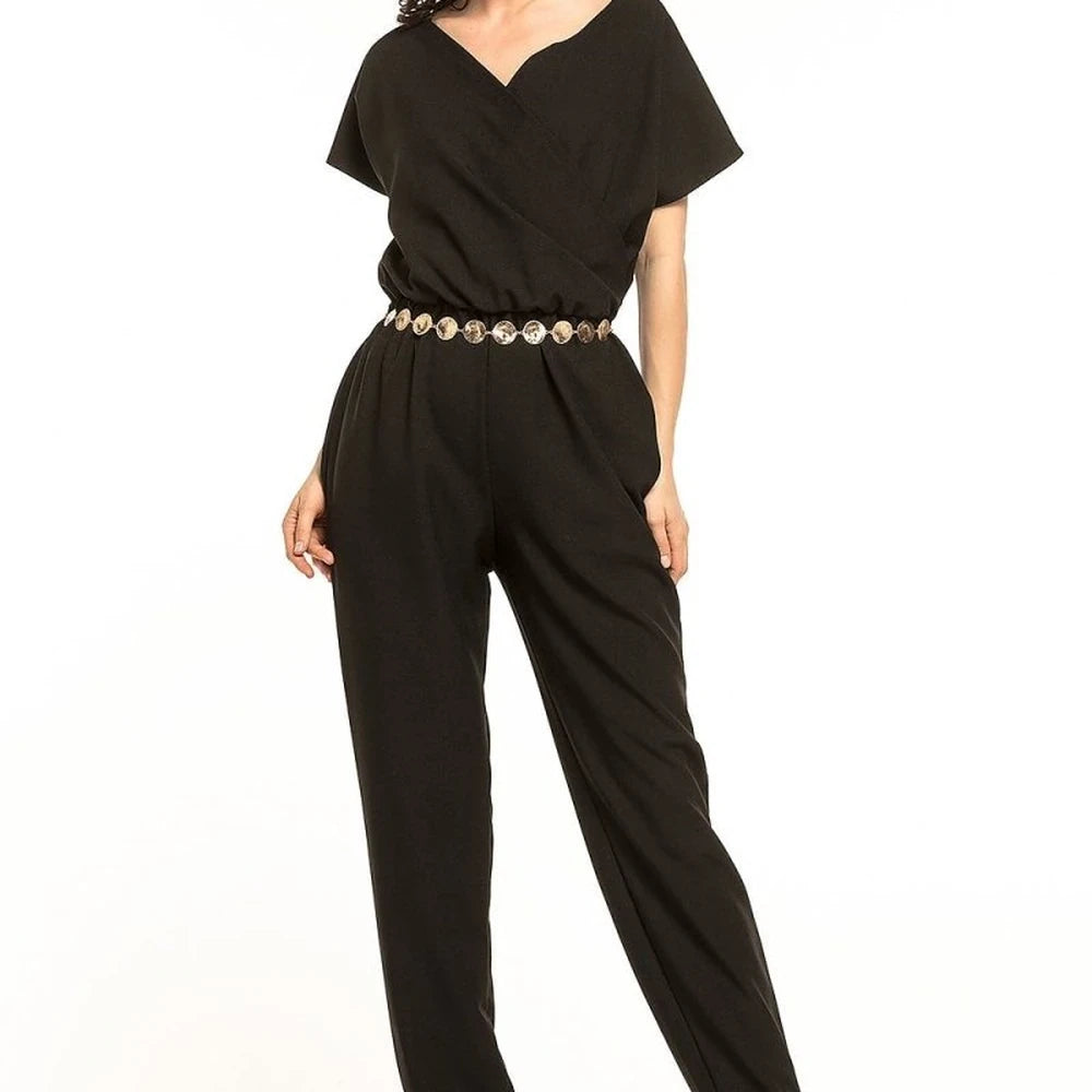 Green Envelope Neck Jumpsuit