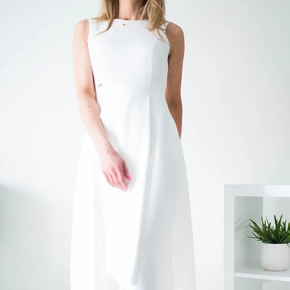 Maxi Cocktail Dress with Zipper
