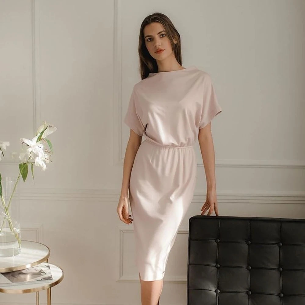 Midi Dress with Waistband