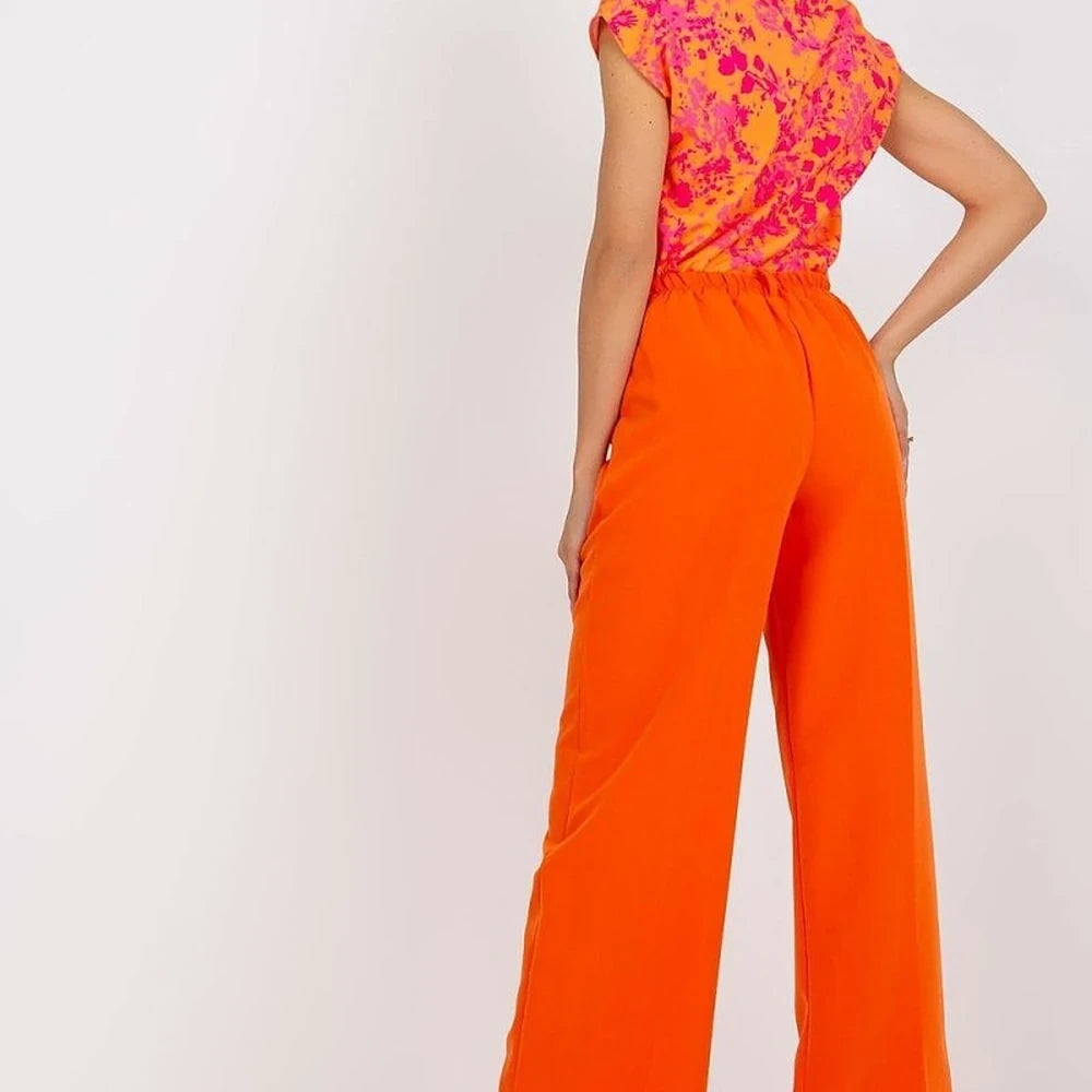 Women's High-Waisted Pleated Trousers
