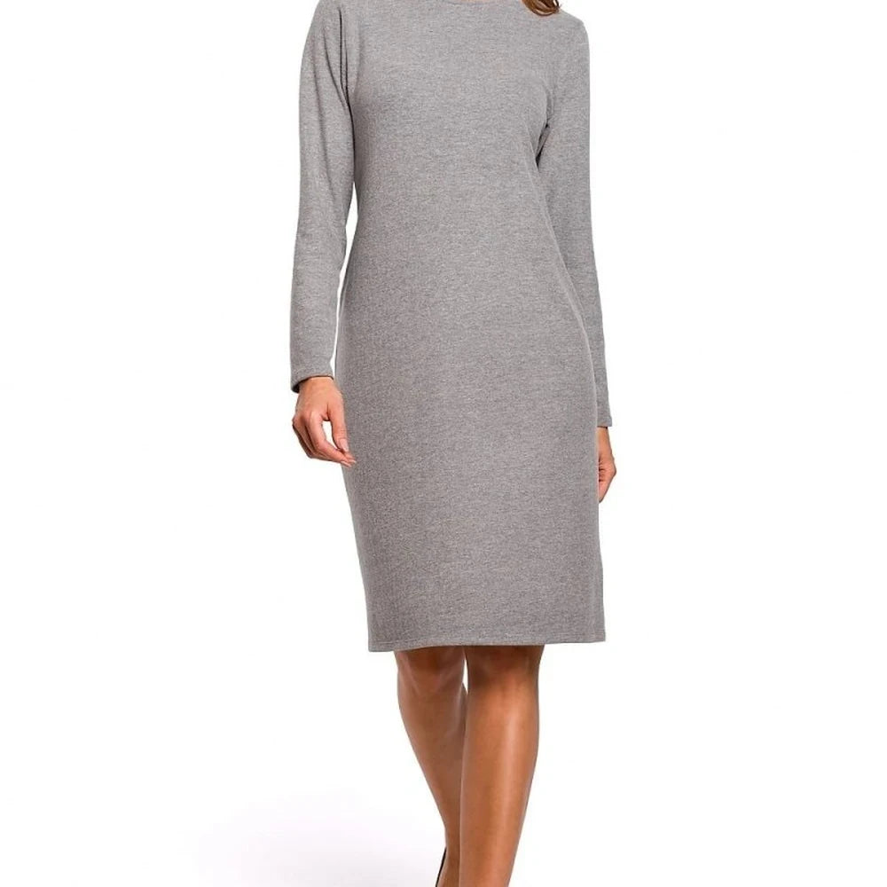 Cotton Knit Midi Dress