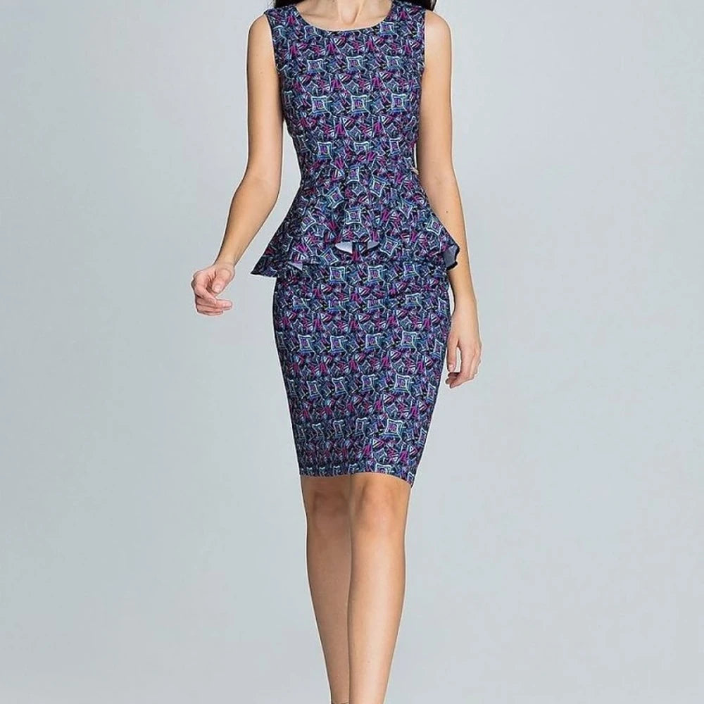 Elegant Skirt and Frilled Blouse Set