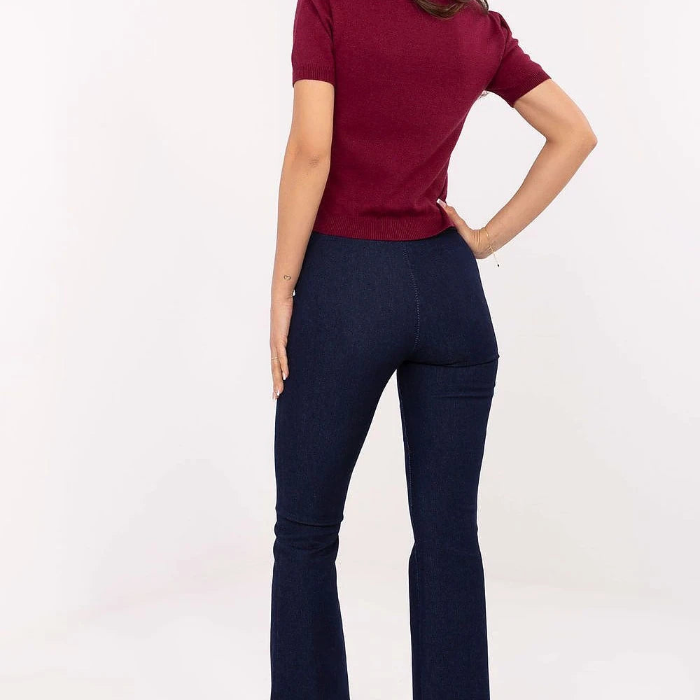 Women's High Waist Bell Bottom Jeans