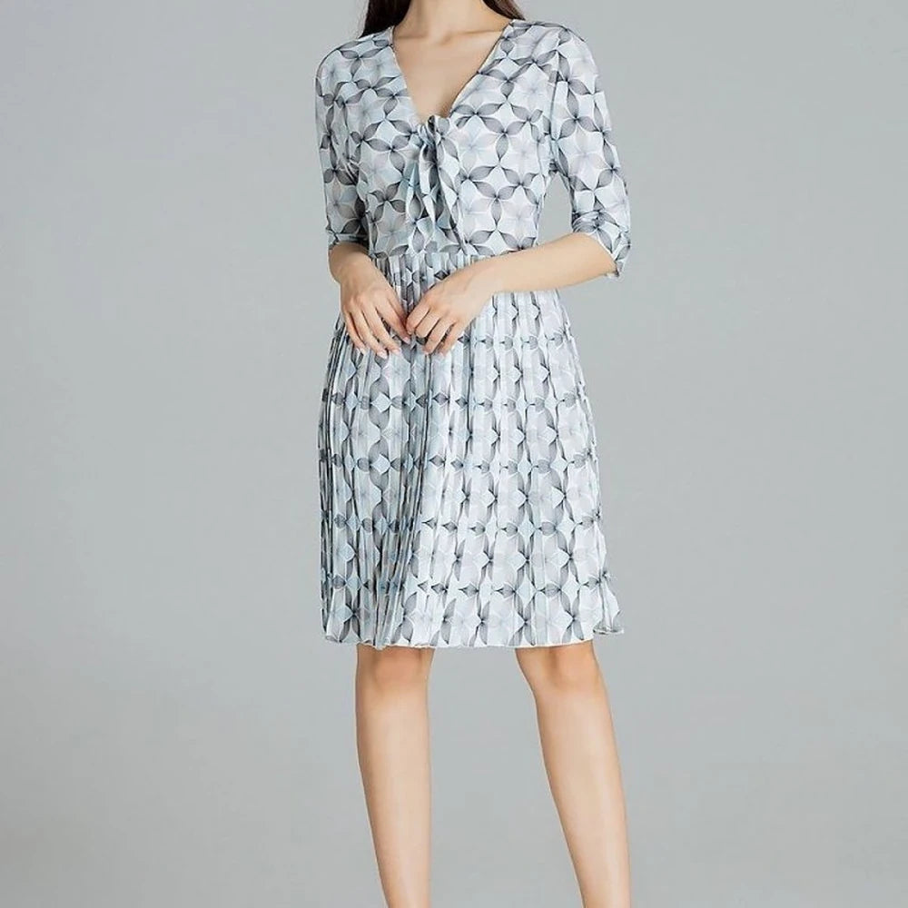 Midi Cocktail Dress with Kimono Sleeve