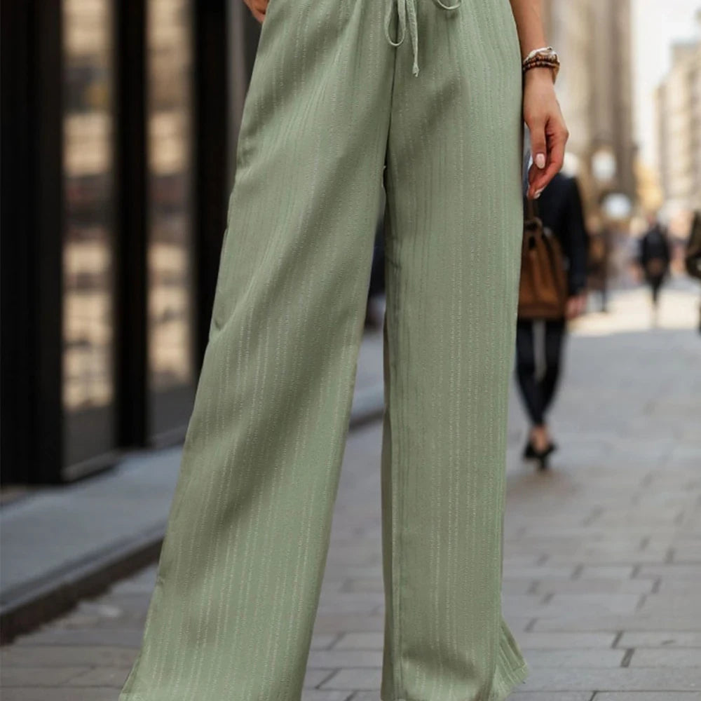 High Waist Wide Leg Pants