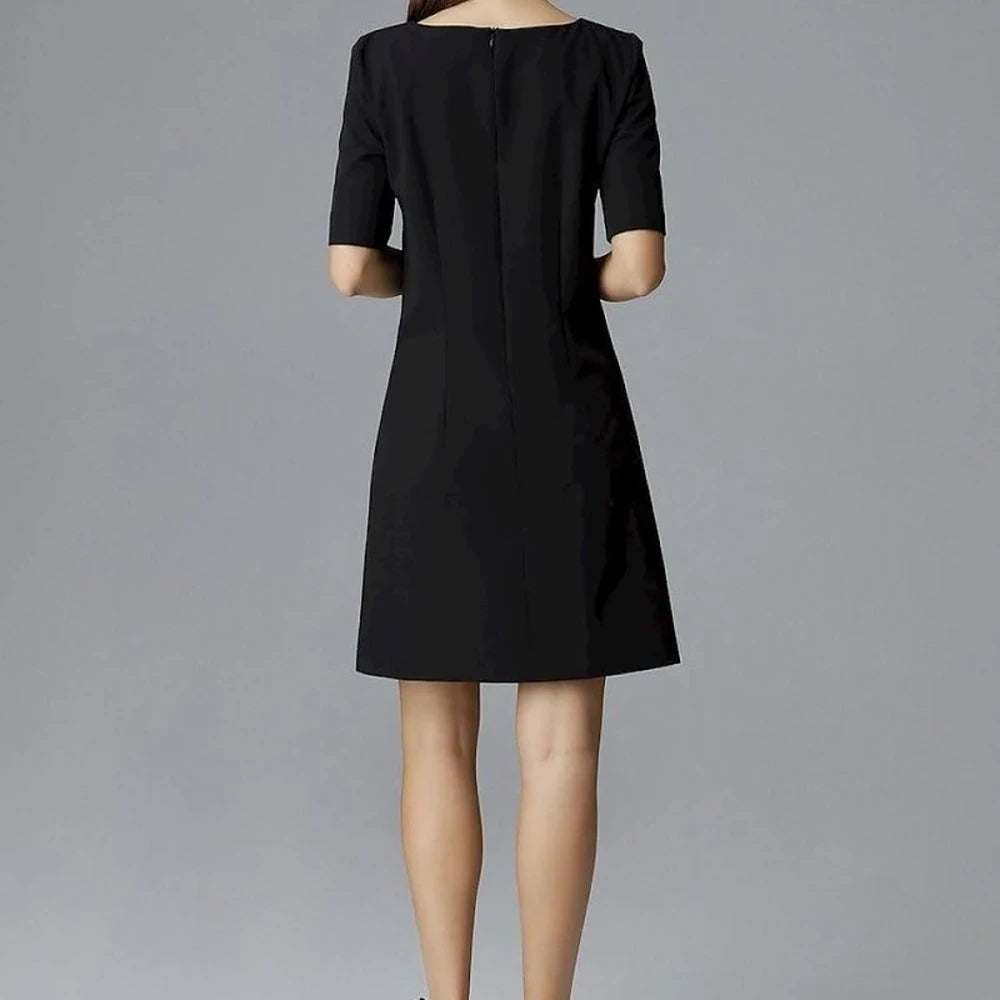 Casual Day Dress with 3/4 Sleeves