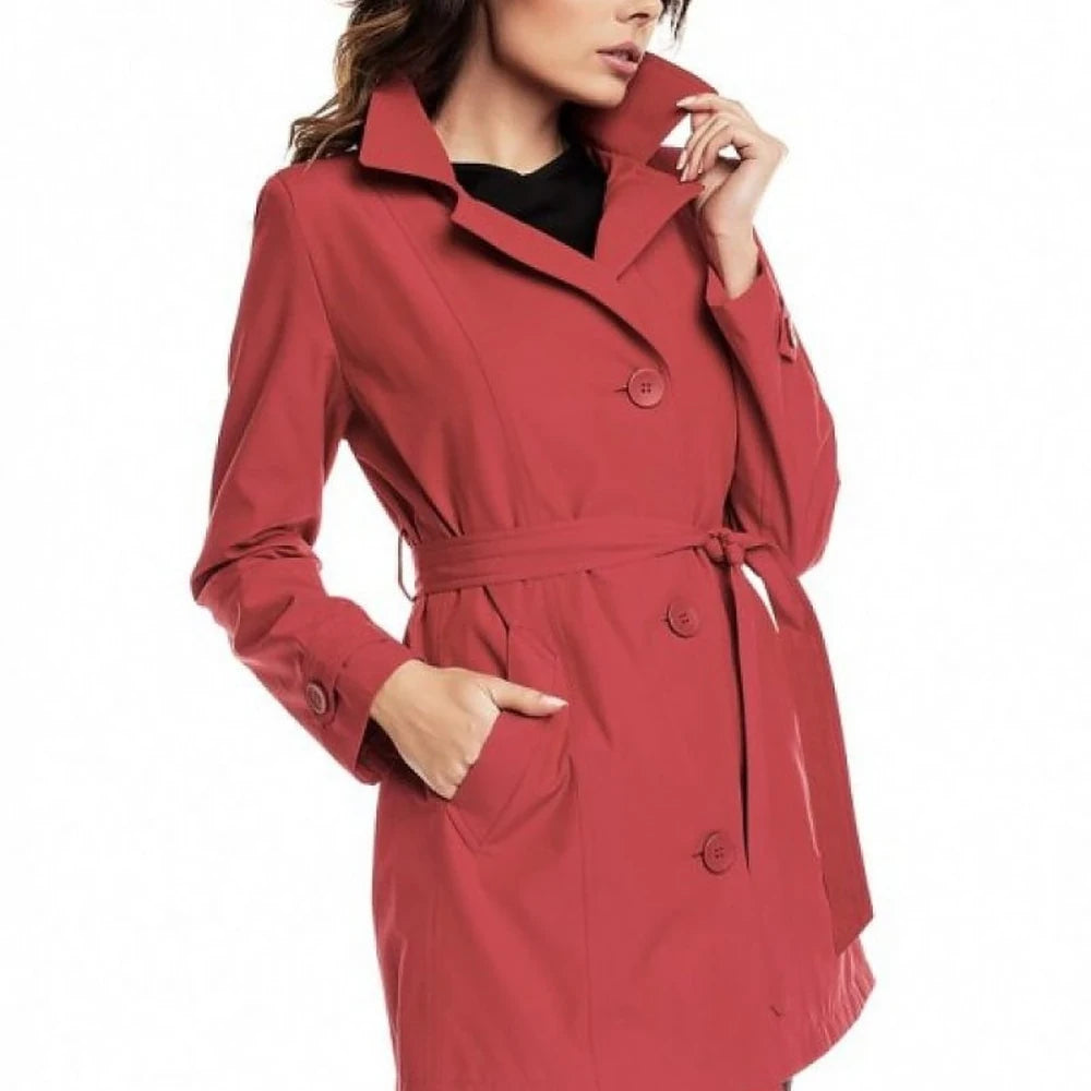 Classic Cotton Trench Coat - Beige