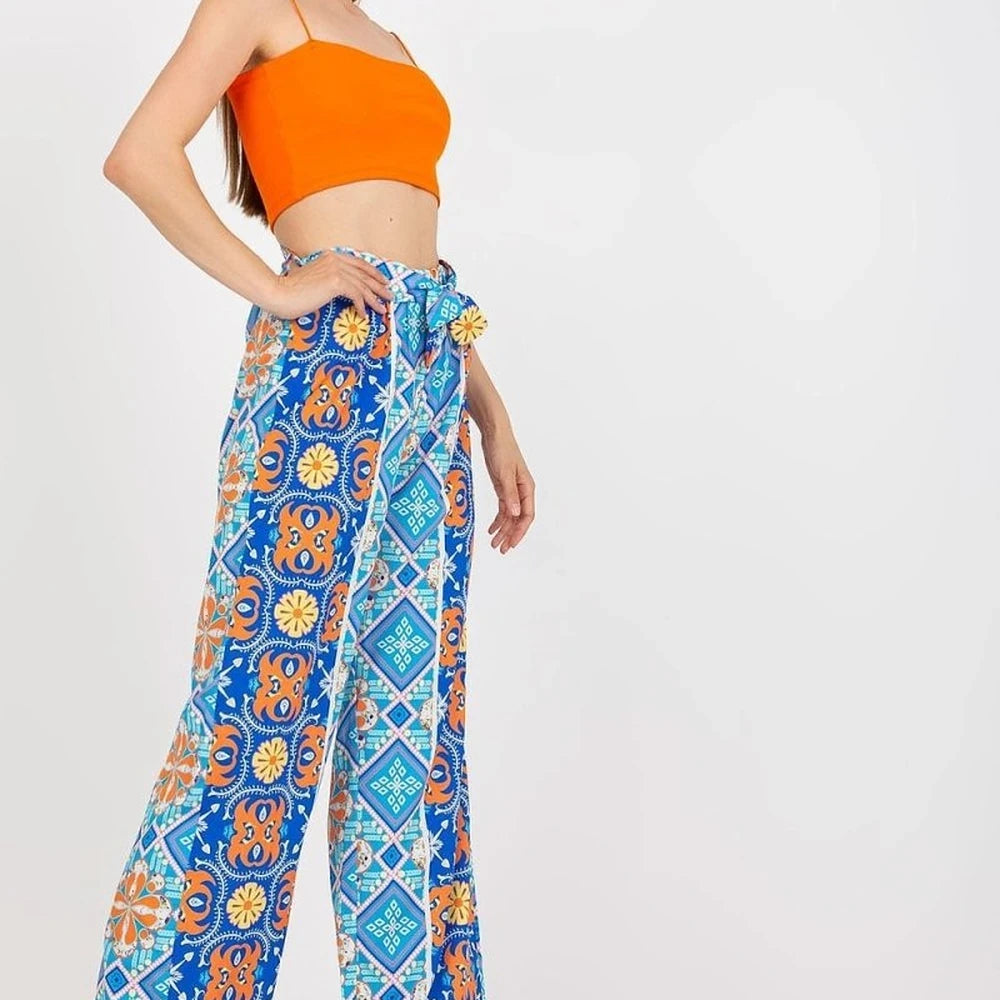 High Waist Wide Leg Trousers