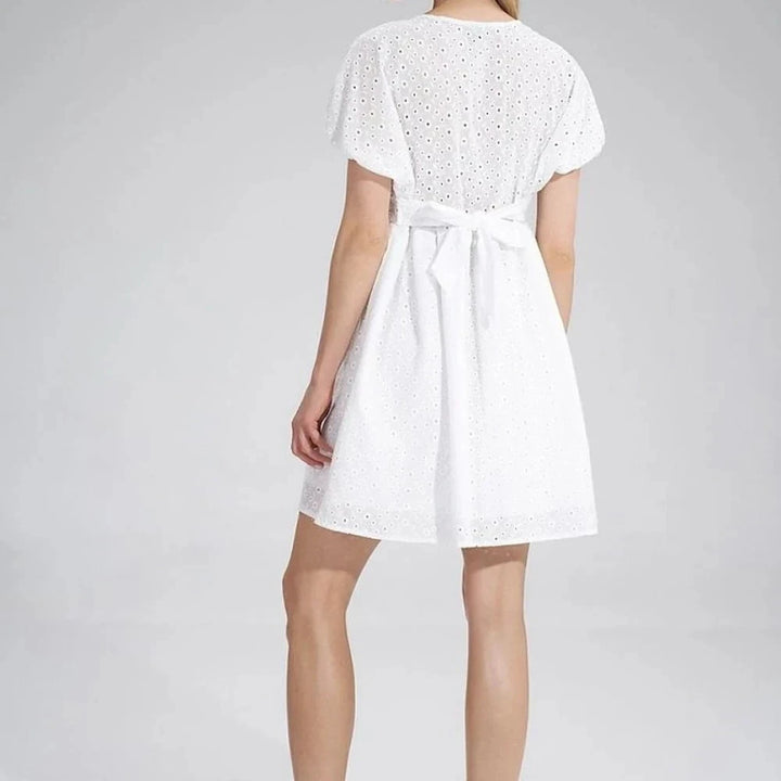 Embroidered Mini Dress