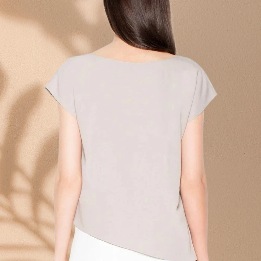 Asymmetric Sleeveless Blouse
