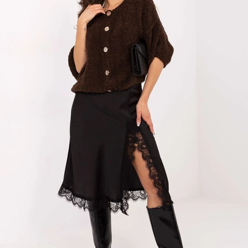 Textured Knit Button Front Cardigan Sweater