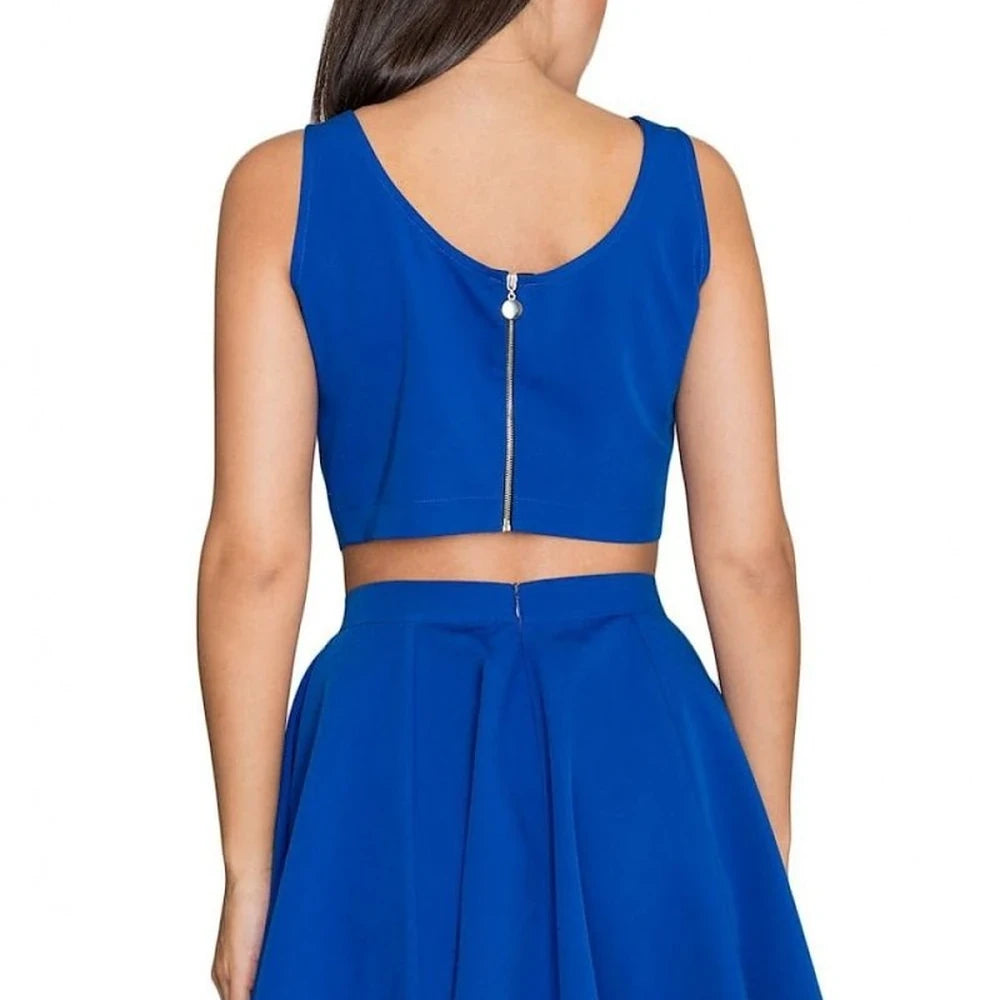 Women's Trendy Skirt Set with Zipper