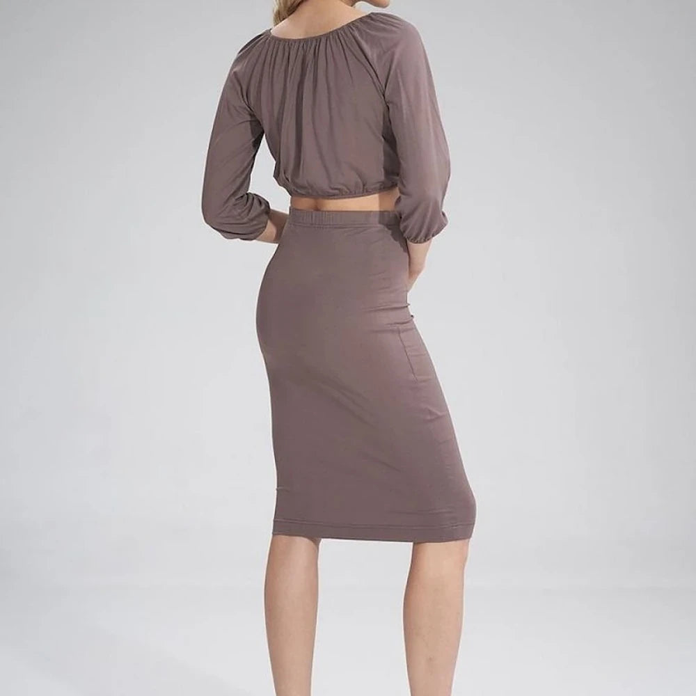 Gathered Short Sleeve Blouse