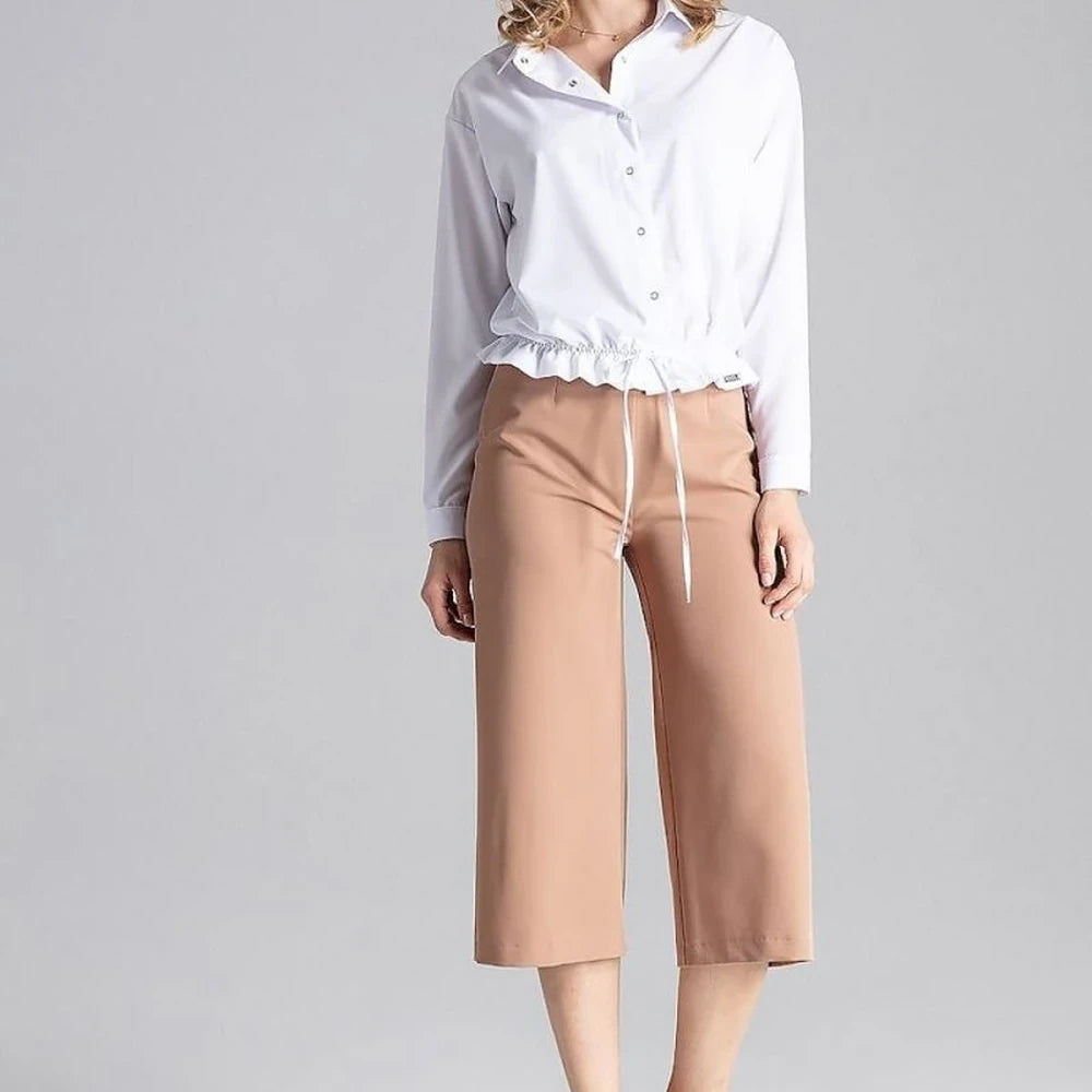 Women's Wide Leg Trousers 7/8 Length