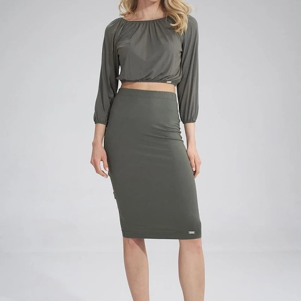 Gathered Short Sleeve Blouse