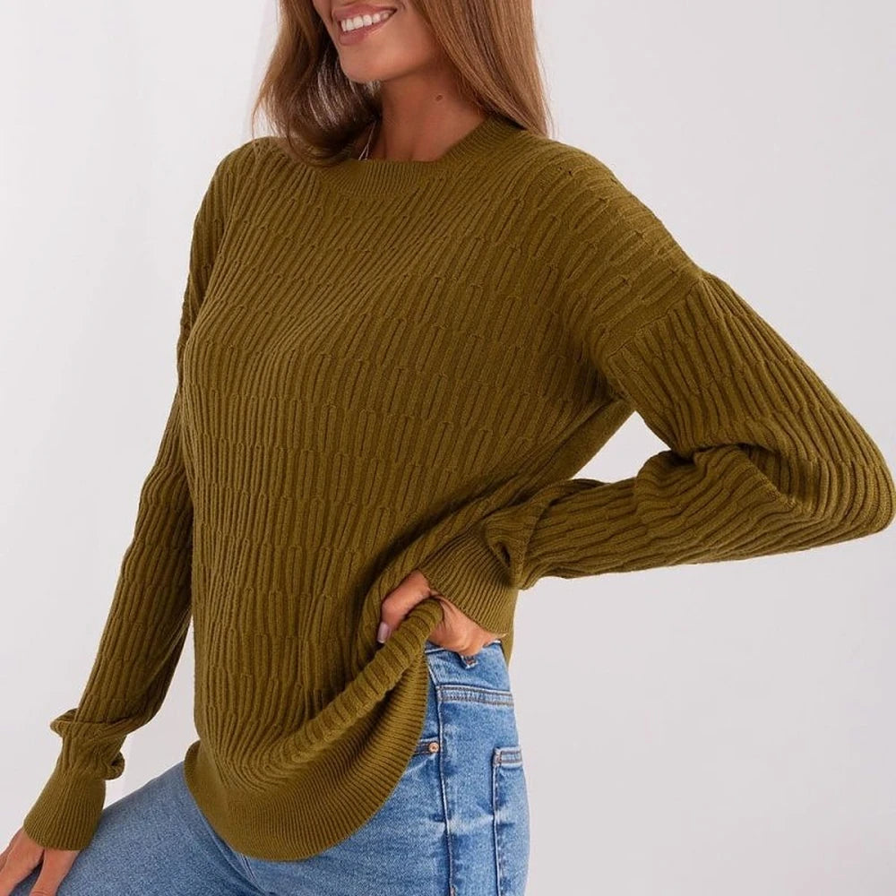 Women's Variegated Knit Sweater