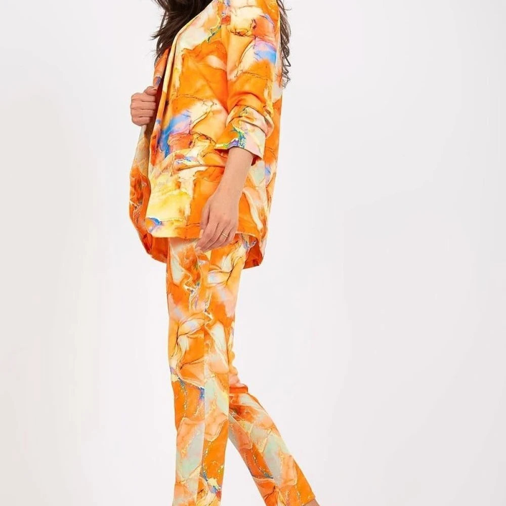 Women's Colorful Blazer with 3/4 Sleeves