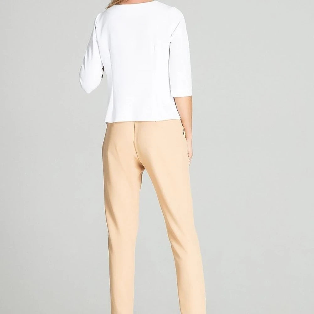 Women's 3/4 Sleeve Shirt with Cheese Neckline