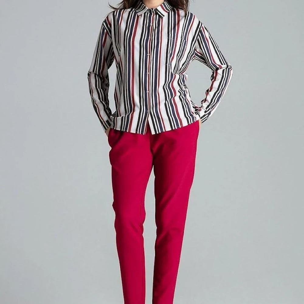 Long Sleeve Button-Up Shirt with Pocket