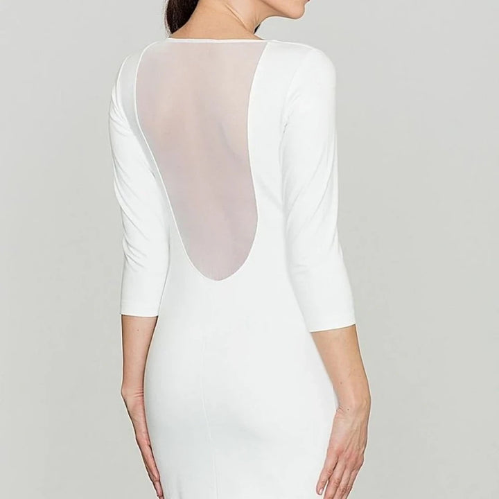 Mini Stretch Dress with Mesh Back