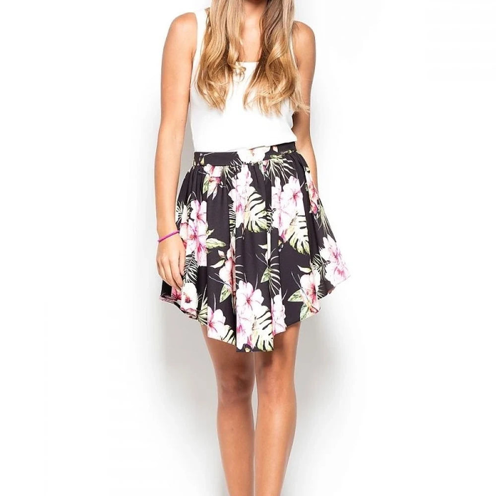 Polyester Blend A-Line Skirt