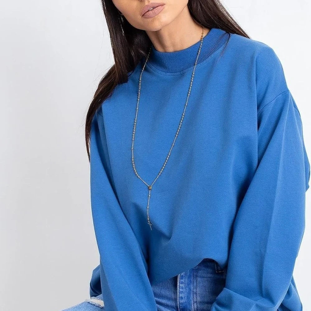 Women's Long Sleeve Stand Collar Sweatshirt