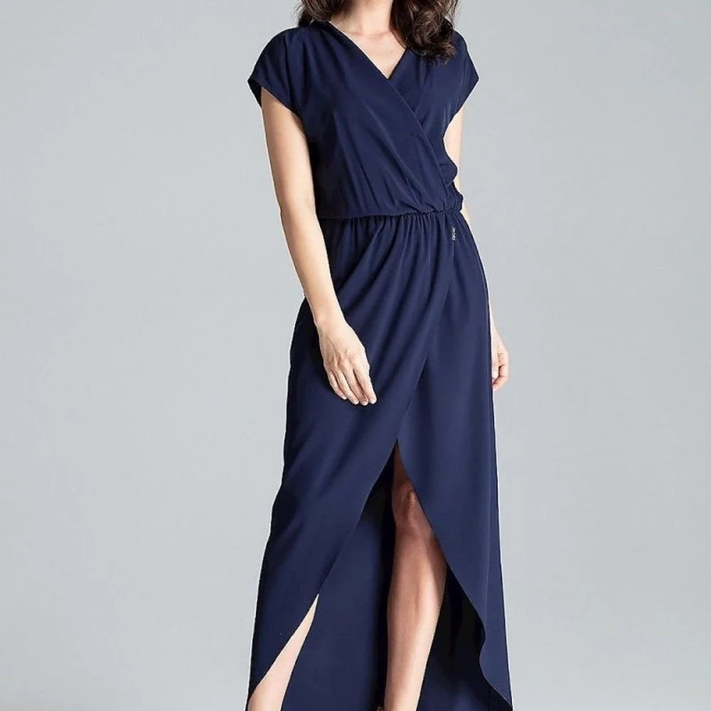 Green Kimono Sleeve Maxi Dress with Slit
