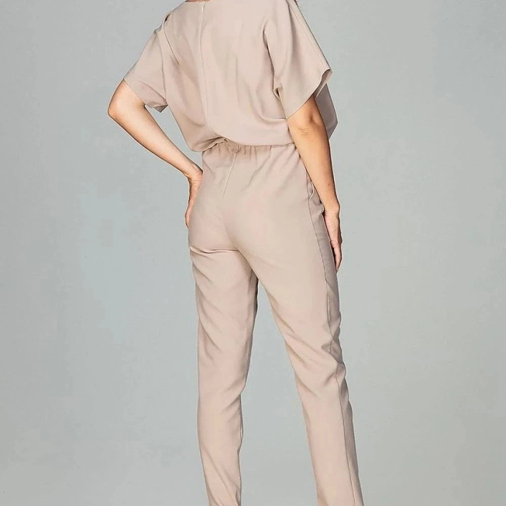 Classic Kimono Sleeve Jumpsuit with Pockets
