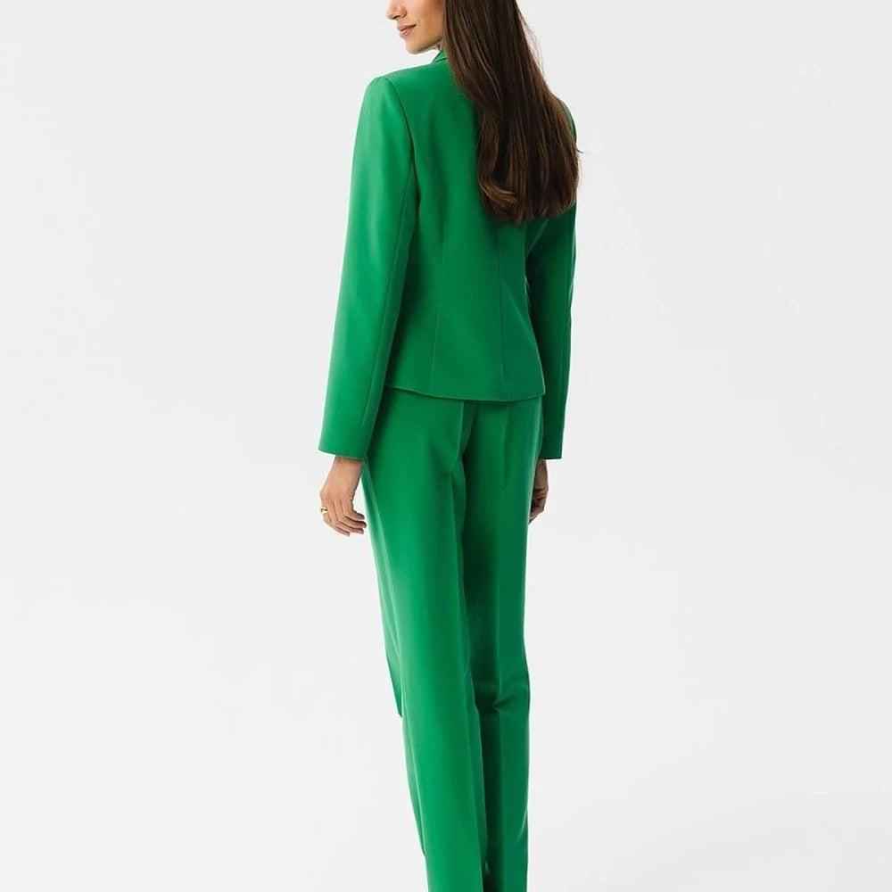 Short Asymmetrical Blazer with Single Button