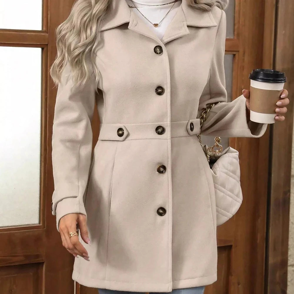 Button Up Long Sleeve Outerwear Jacket