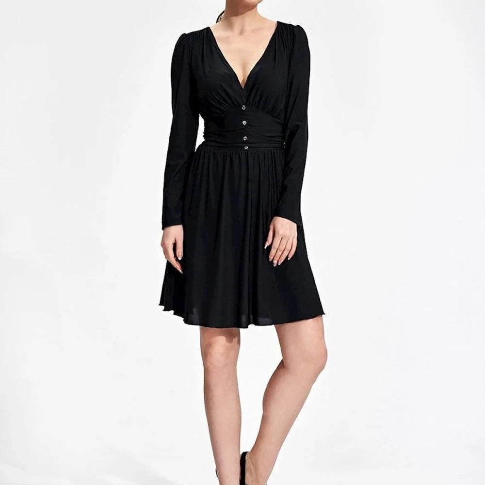 Flared Stretch Daydress with Sweetheart Neckline