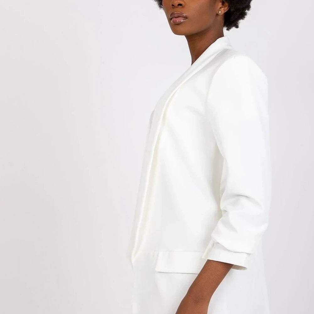 Women's Lined 3/4 Sleeve Unbuttoned Jacket
