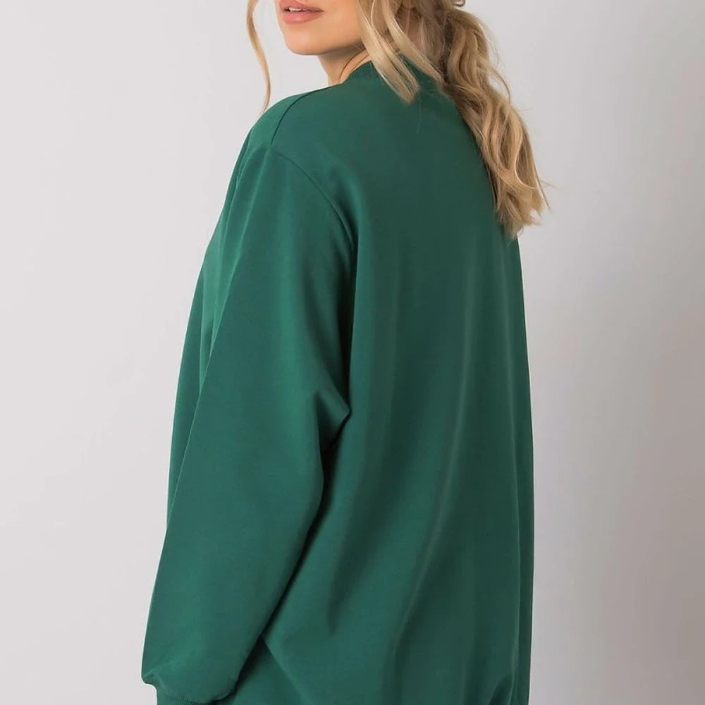 Women's Long Sleeve Stand Collar Sweatshirt