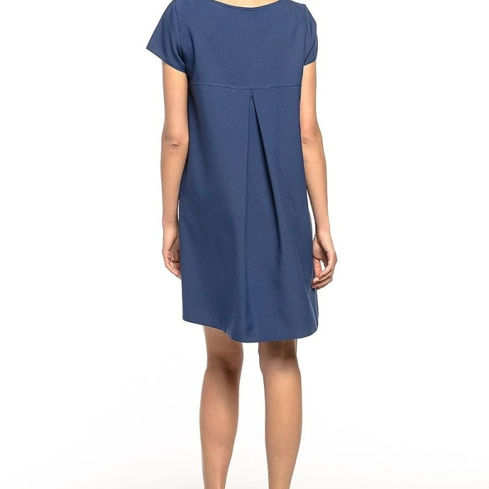 Ruffle Back Day Dress with Floral Print