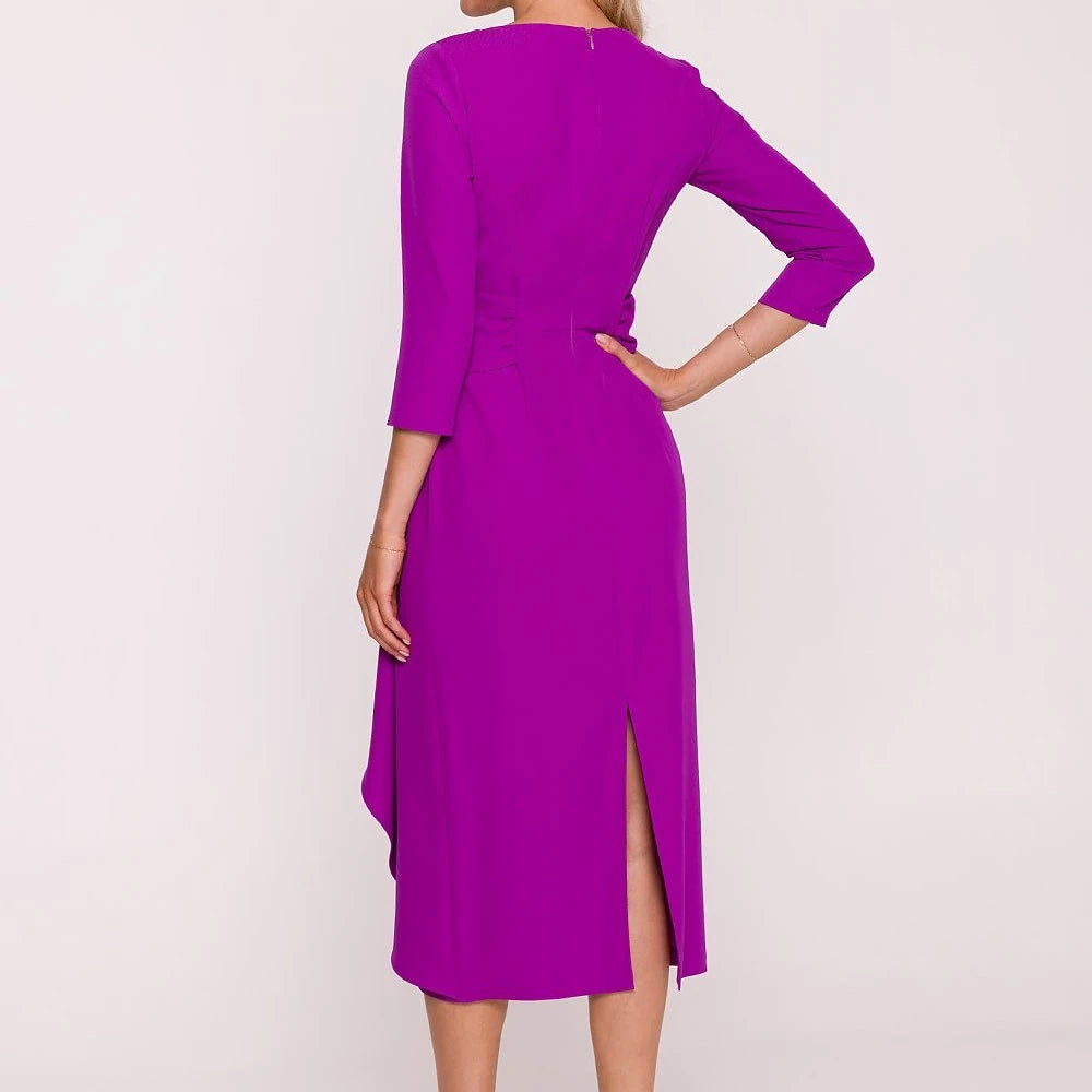 Elegant Cocktail Dress with Frill