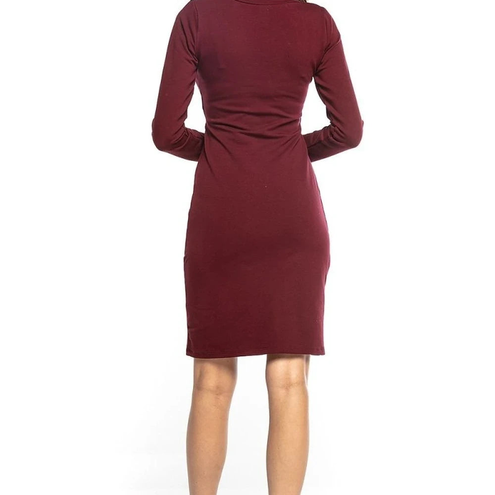 Daydress with Envelope Front and Long Sleeves