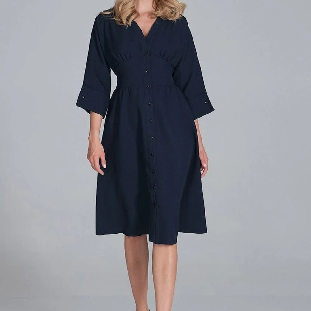 Midi Dress with Kimono Top
