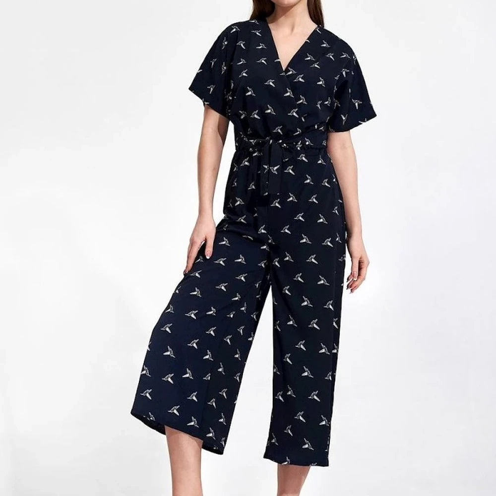 Women's Jumpsuit with Kimono Sleeves