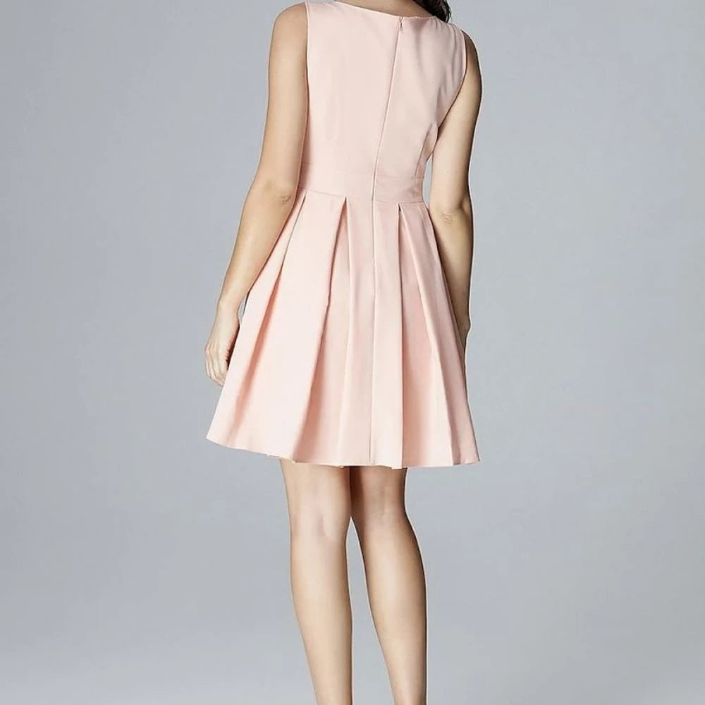 Fitted Cocktail Dress with Flared Skirt