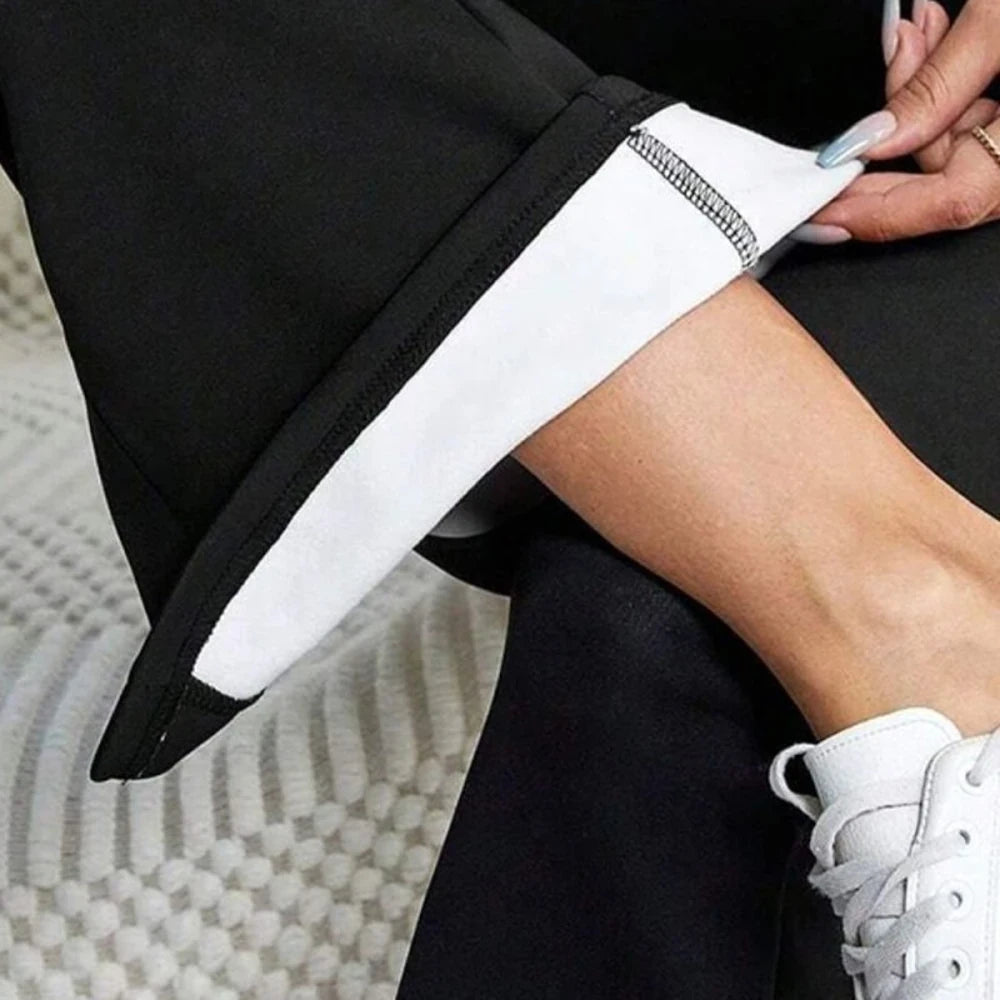 Slit High Waist Bootcut Pants