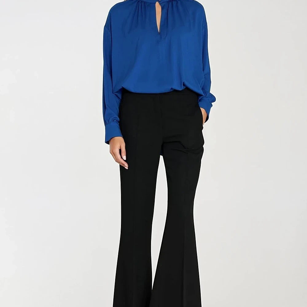 Women's Fitted Trousers with Wide Leg