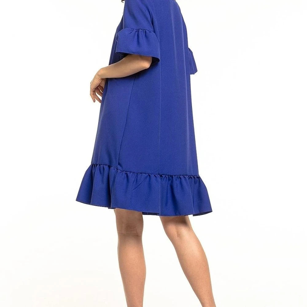 Mini Dress with Bow and Frill