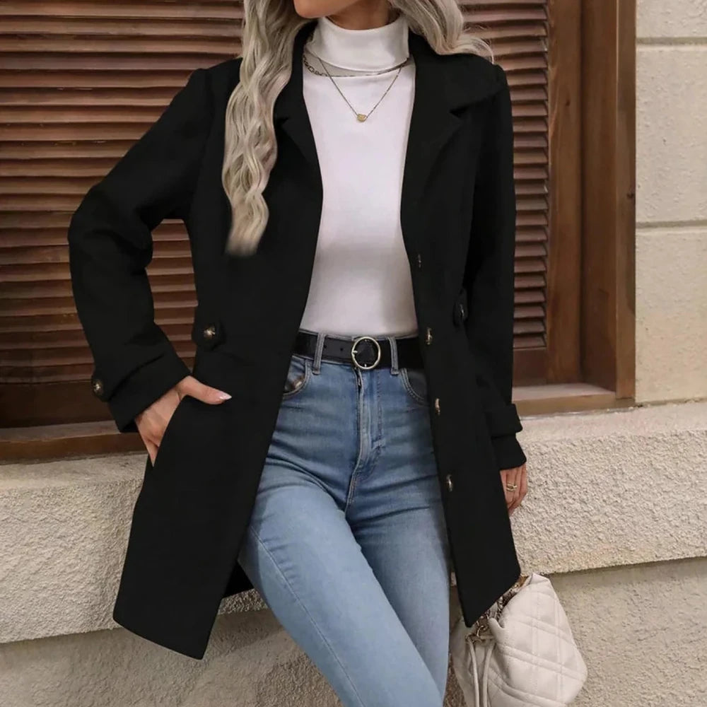 Button Up Long Sleeve Outerwear Jacket