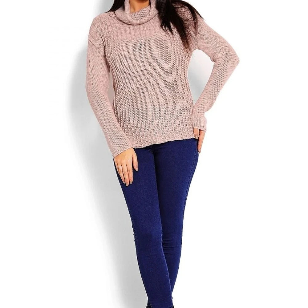 Acrylic Turtleneck Sweater
